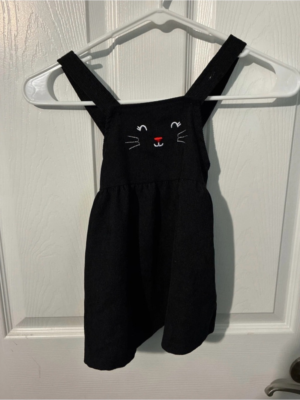 Black Cat Halloween Dress for Kids 12/18 MONTHS
